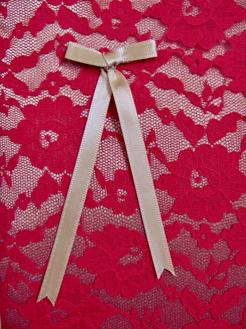 Nightdress case or lingerie case in gold satin overlaid with Etsy