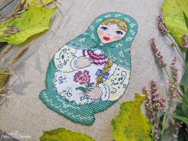 Matryoshka Doll PDF cross stitch pattern / instant ...