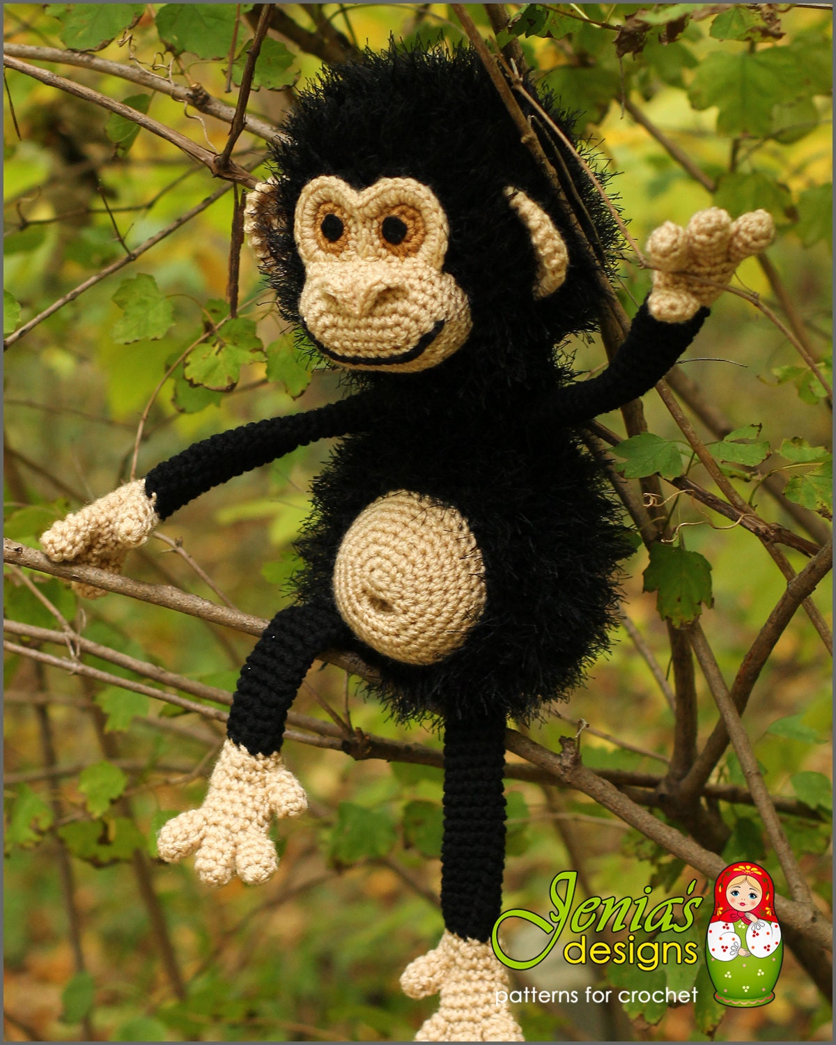 CROCHET PATTERN Monkey Stuffed Animal Amigurumi Plush Etsy Canada