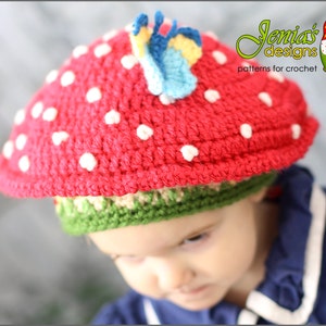 CROCHET PATTERN Toadstool Hat Pattern for Baby, Toddler, Child, Adult, Girl, Boy Mushroom Hat Pattern Photo Prop or Costume image 3