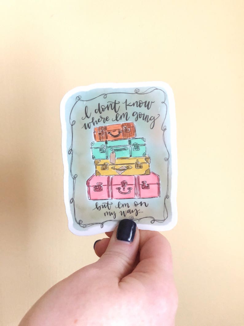 Travel Quote Decal / / Modern Sticker / / Laptop Sticker / / Etsy