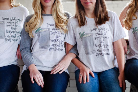 Womens Kentucky Tshirt - Kentucky Girls Are Bourbon And Ice Womens Kentucky Tshirt - Kentucky Girls Are Bourbon And Ice