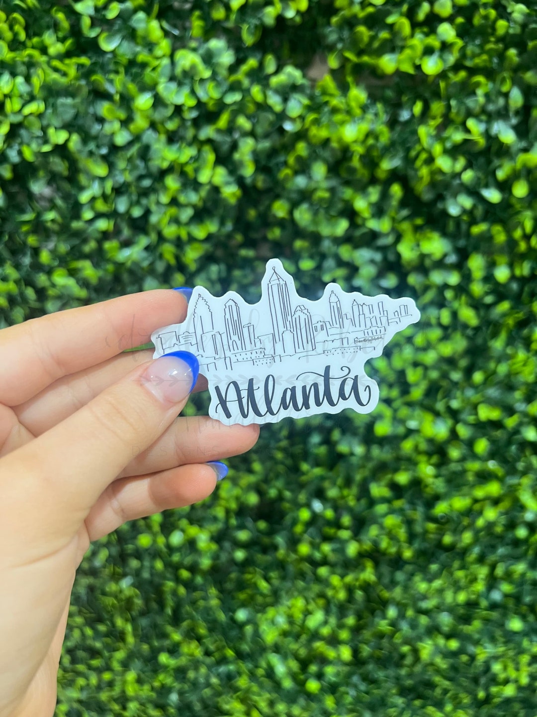 Atlanta Skyline Sticker - Etsy