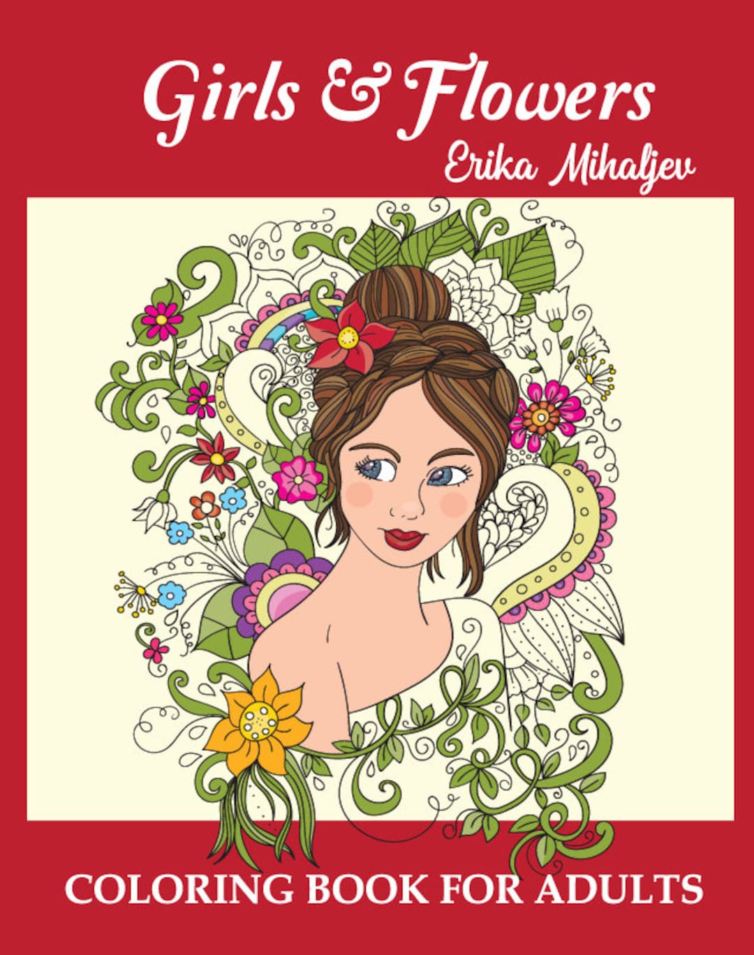 Digital Instant Download Coloring Book for Adults Girls and Etsy