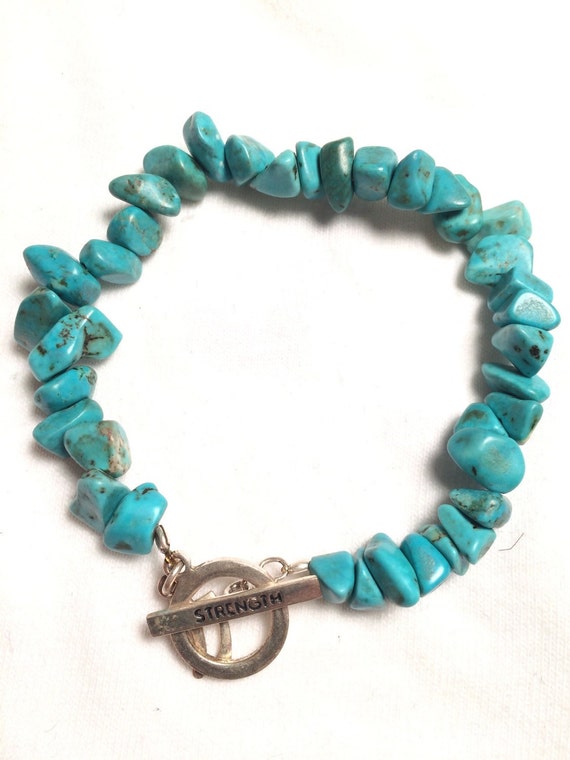 925 sterling silver turquoise  and with Chinese s… - image 1