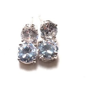 925 sterling silver CZ earrings image 2