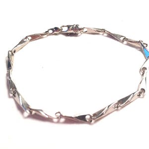 10k solid white gold CAL bracelet image 4