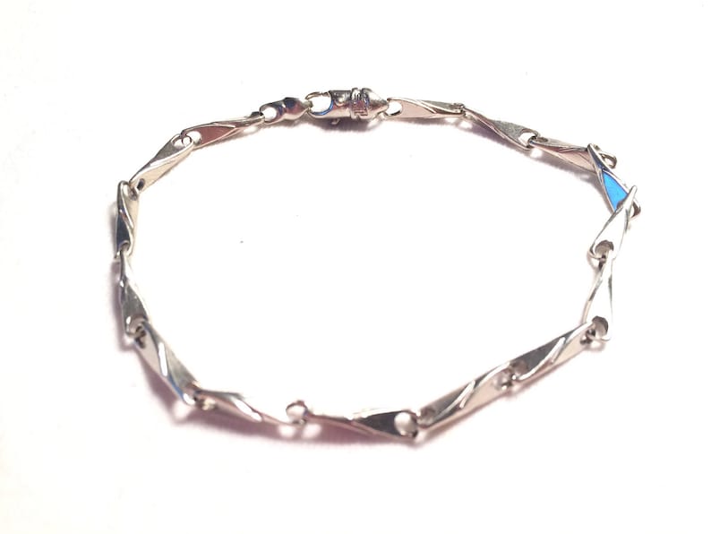 10k solid white gold CAL bracelet image 4