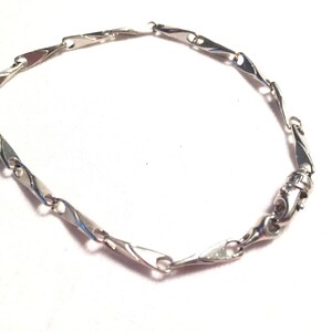 10k solid white gold CAL bracelet image 2