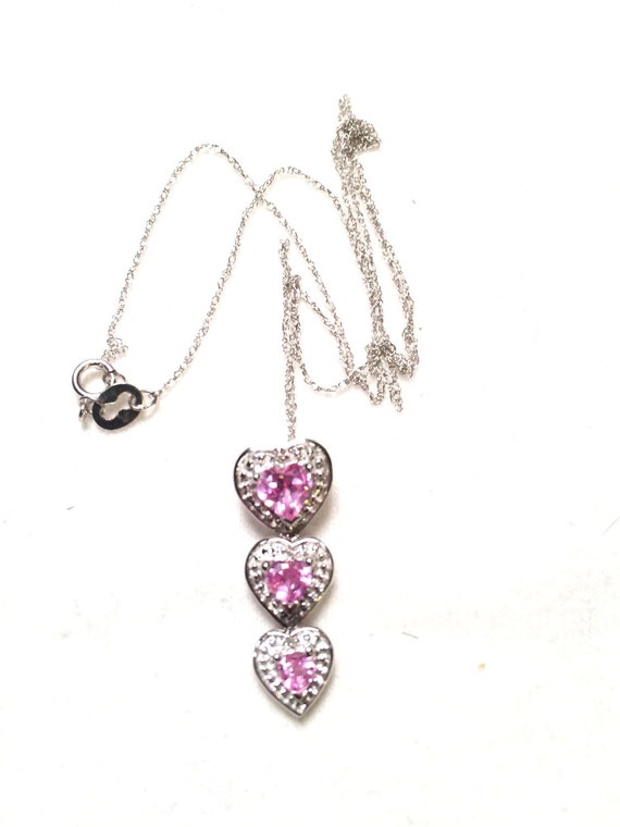 Gordon jeweler's 10k solid white gold with pink he