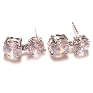 925 sterling silver CZ earrings image 4