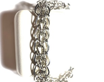 Lang 925 sterling silver chain bracelet (B285)