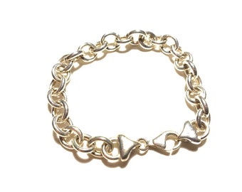 Italy 925 sterling silver chain bracelet (B279)