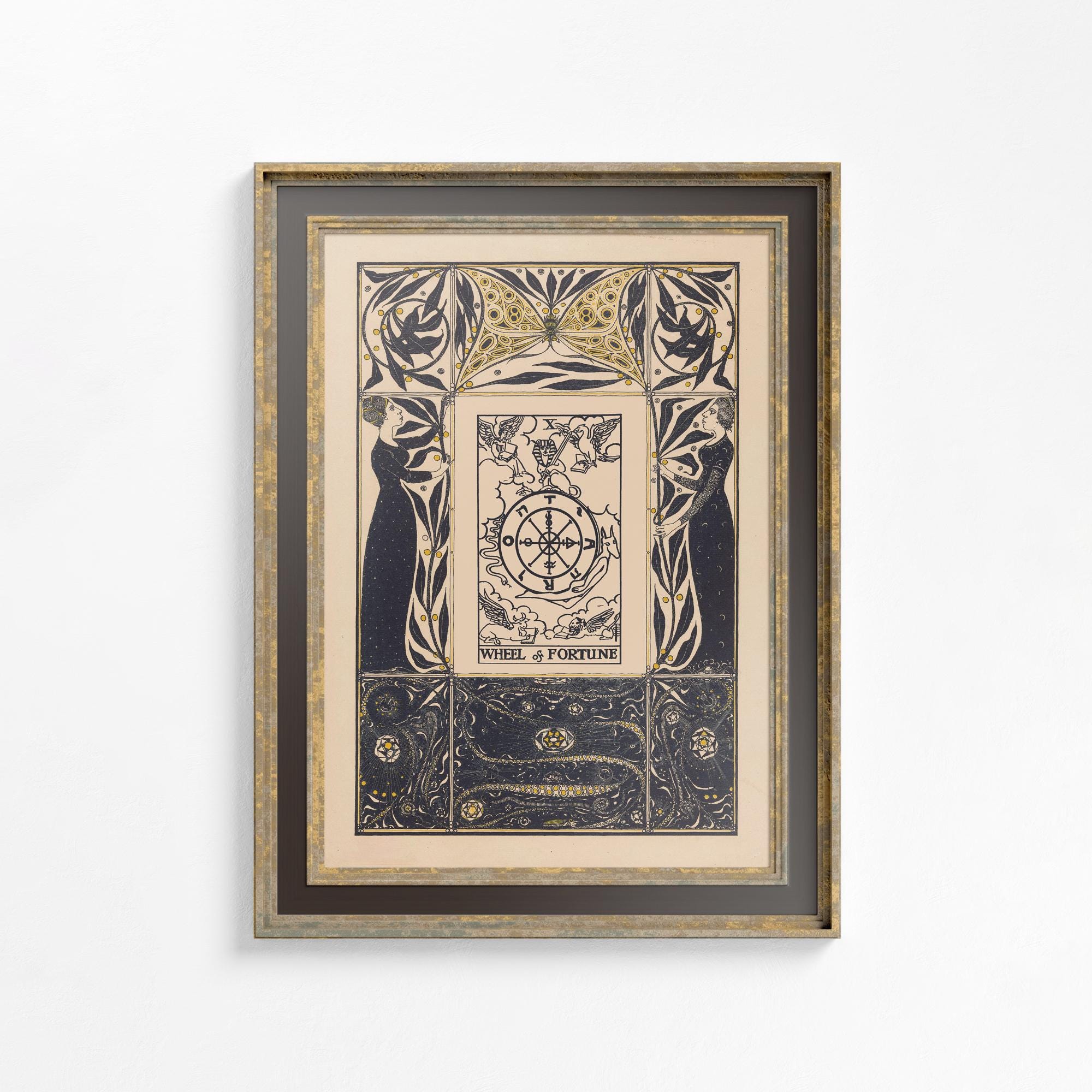 Wheel of Fortune Tarot Card - Etsy