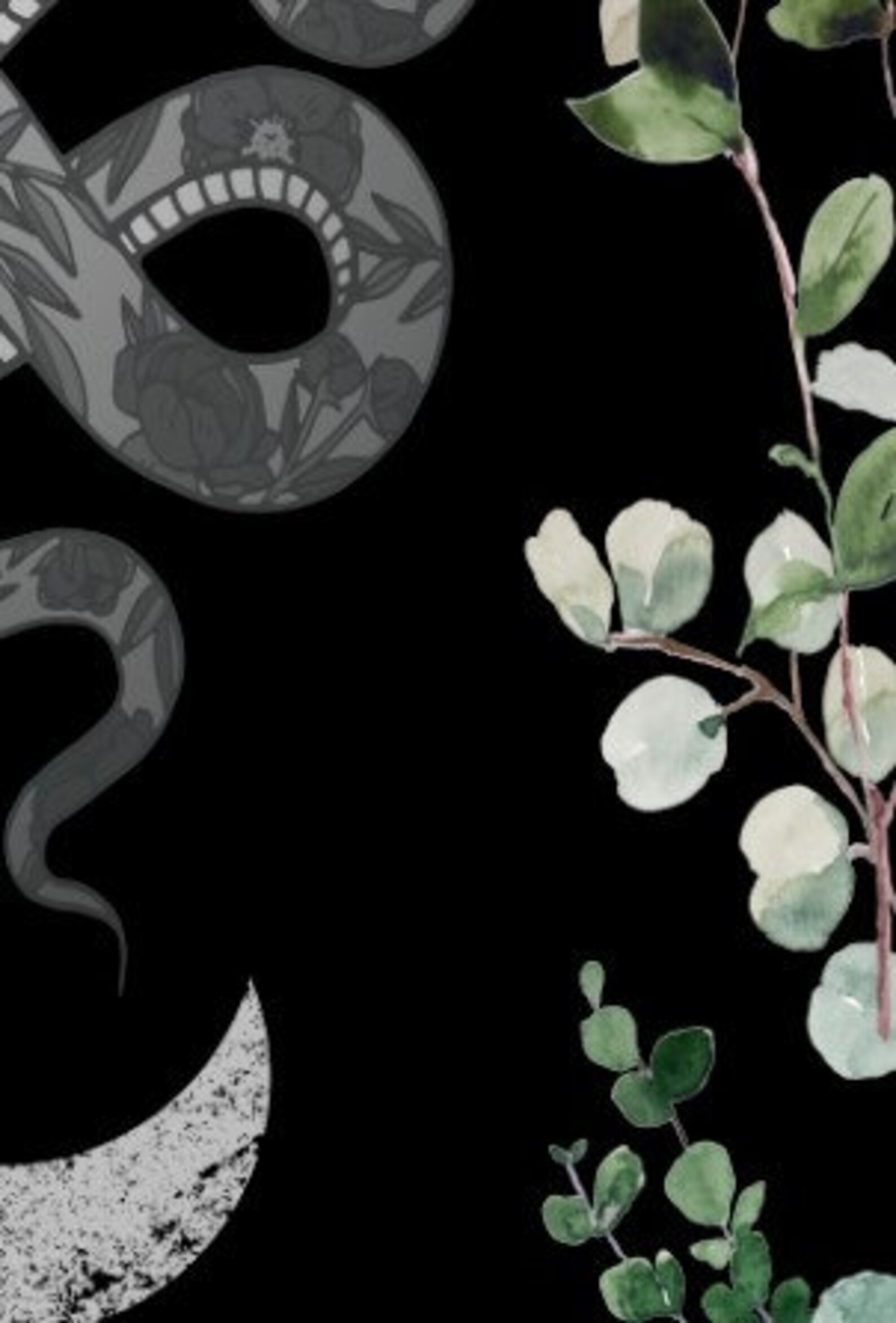 Snake Curtains Snakes and Leaves Curtain Door Panel Curtains - Gothic Floral - Alchemy ...