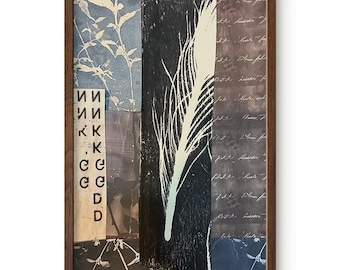Moody Collage - Dark Academia Art - Botanical Study Poster
