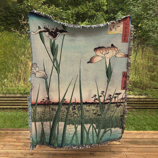 Japanese Jacquard Blanket Etsy