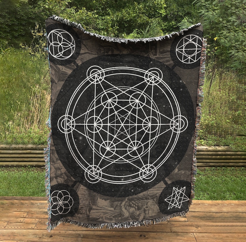 Custom Blanket Jacquard Woven Woven Sacred Blanket Neutral Etsy