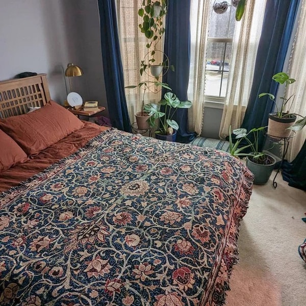 Custom Woven Tapestry Blanket - Jacquard Woven Photo Blanket - Woven Art Blanket