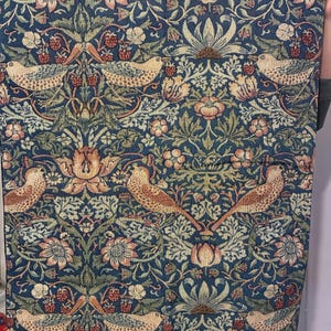 William Morris Woven Tapestry, Bird Floral Wall Hanging - Hanging Rod is not included