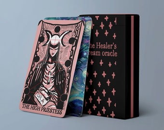 The Healers Dream Oracle - With Major Arcana - Booklet pdf - 100 Cards - Magnetic Box - Tarot Cards and Oracle - Holographic Edges