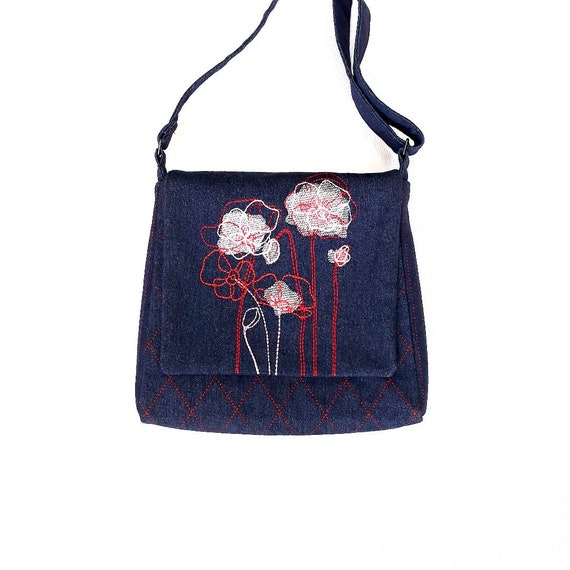 denim shoulder bag