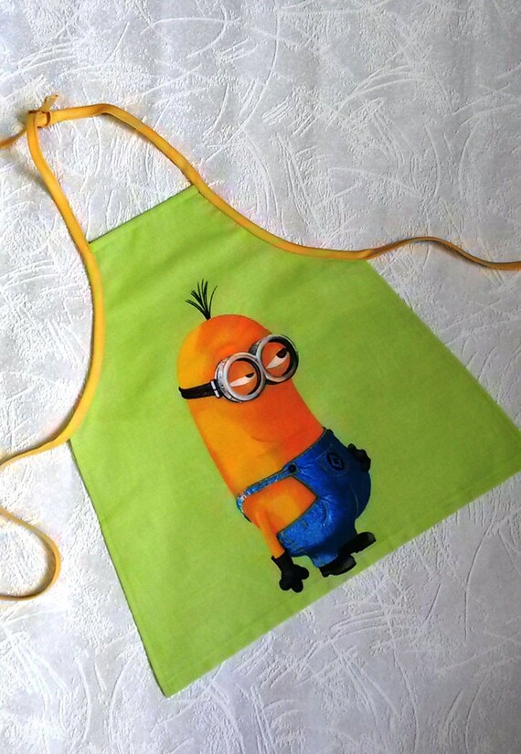 Cute Minion Apron For Kids Apron For Boys Cooking Apron Etsy