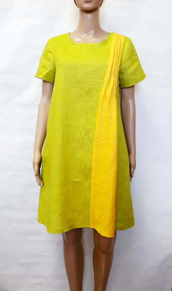 linen dress size 14