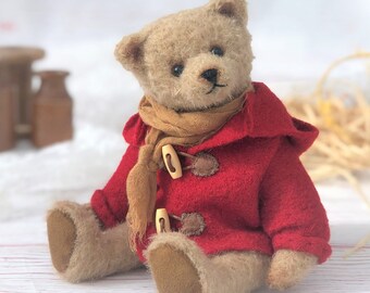 dark red teddy coat