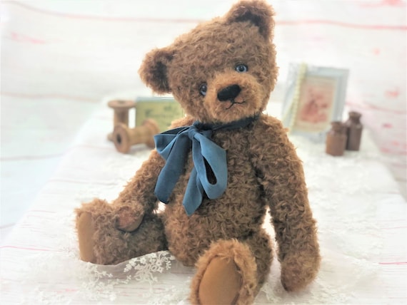 Buy Luxury Traditional Mohair Bear With Blue Glass Eyes Online in India 