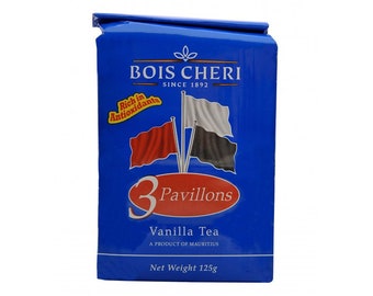 Premium Bois Cheri Vanilla Organic Loose Leaf Black Tea from Mauritius - Unique Gifts for Tea Lovers - Vegan, Gluten-Free, Non-GMO - 4.4 oz