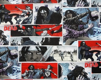 The Walking Dead Fabric by the Yard - 2014 Springs Creative CP52100 Retired Rare Hard To Find