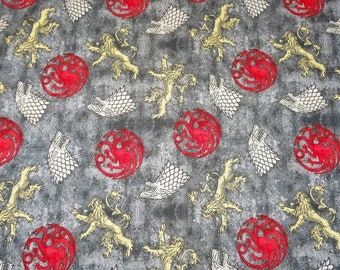 Game of Thrones Fabric by the Yard - 2016 Springs Creative CP64273 Retired Rare Hard To Find