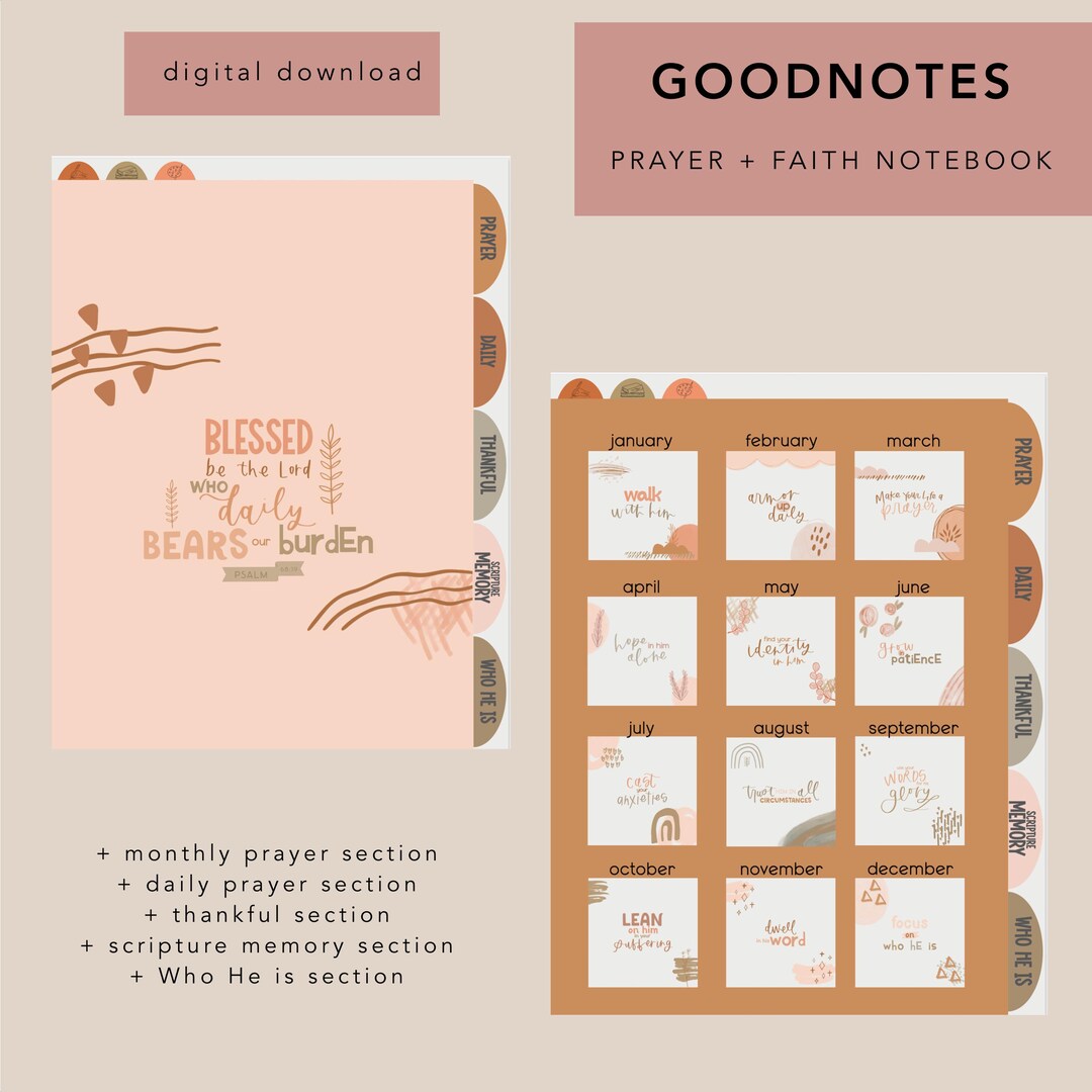 Goodnotes // 16 Subject Notebook With 16 Sub-sections - Etsy