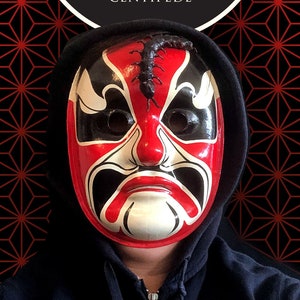 5 Deadly Venoms Masks (Centipede only) – Handpainted, 3D printing, Kungfu, Cult, Asian cinema, Cosplay, Costume, Halloween, Vintage