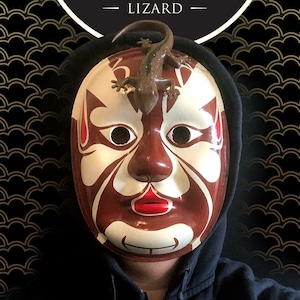 5 Deadly Venoms Masks (Lizard only) – Lizard, Handpainted, 3D printing, Homage, Kungfu, Cult, Asian cinema, Cosplay, Costume, Halloween