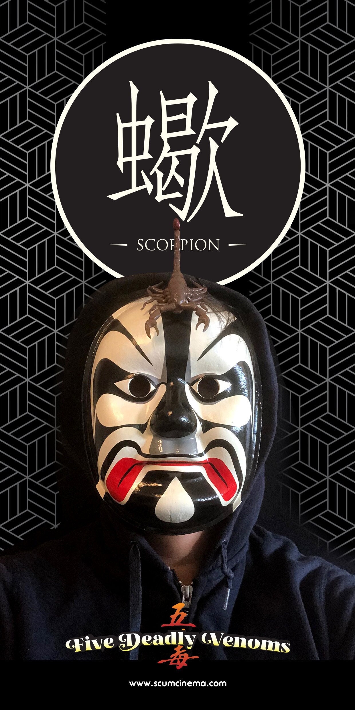 Handpainted Scorpion Mask: 3D Printed Kungfu Cosplay Costume - Etsy