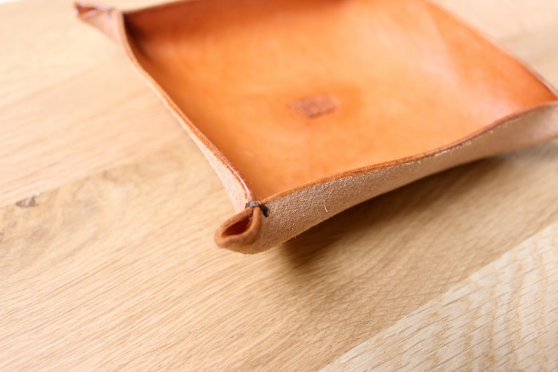 Leather Tray / Accessories Holder Etsy