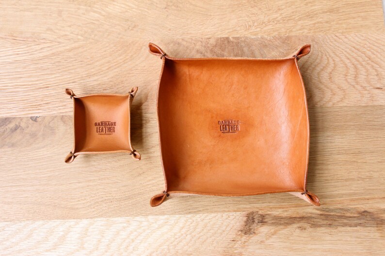 Leather Tray / Accessories Holder Etsy