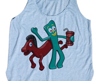 Tiki Shirt with Gumby Tank Top Womens