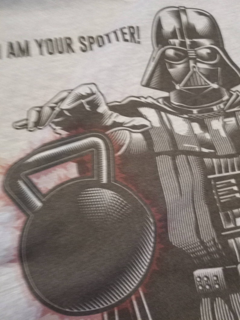 Darth Vader Shirt Star Wars Shirt Mens Empire Fitness Gym Shirt Hand Screen Printed on a Mens T-shirt image 2