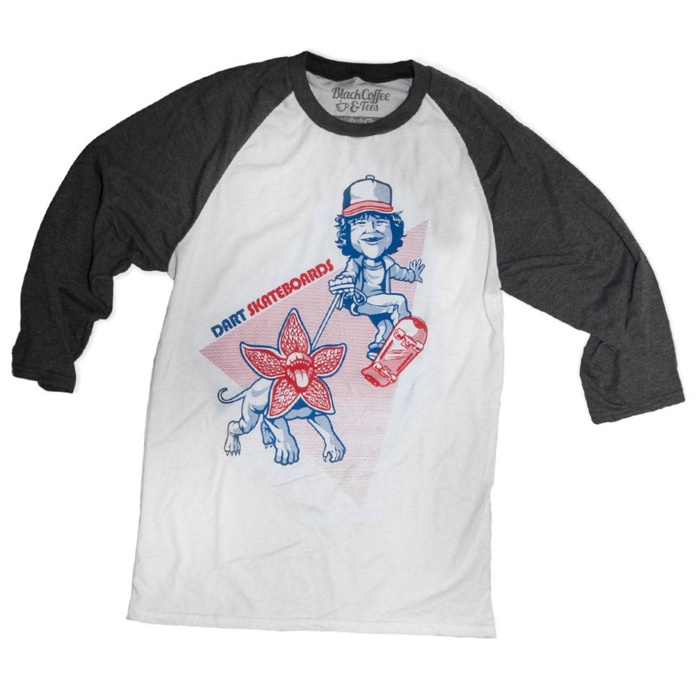 stranger things baseball tee