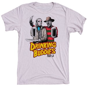 Mens Freddy Krueger Jason Voorhees Shirt - Friday The 13th Shirt- Halloween T-Shirt