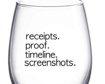 Copa de vino RHOSLC / capturas de pantalla de la línea de tiempo de prueba de recibos / capturas de pantalla de la línea de tiempo de prueba de recibos Copa de vino / Regalos RHOSLC / Copa de vino