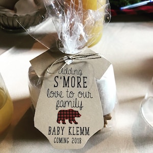 Buffalo Plaid Baby Shower Favor Tags, Lumberjack Plaid Baby Shower Favor Tags, Baby Shower Decor, Baby Shower Favors, Party Favors