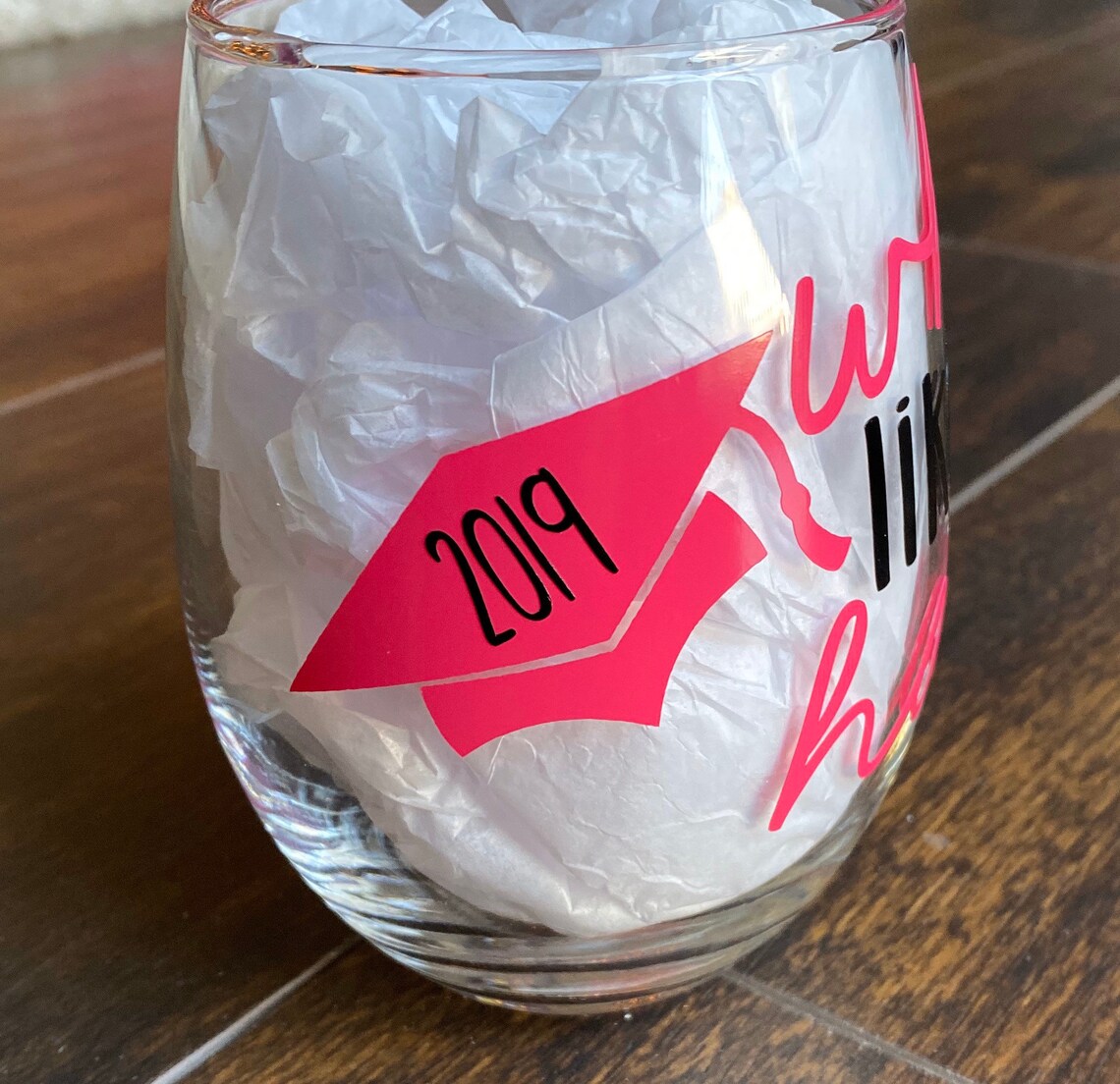 Graduation Wine Glass / Graduation Gift Etsy