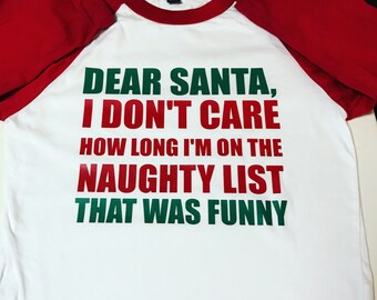 Kids Christmas Shirt: Naughty List