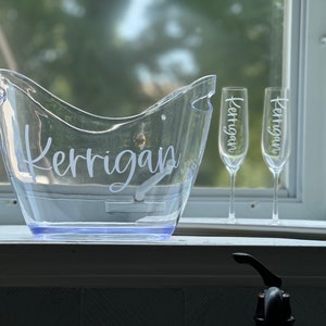 Akrylishink, Akrylisburk, Personliga vinglas, Akrylisburk med efternamn, Bröllopspresent
