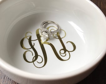 Piatto anello monogramma