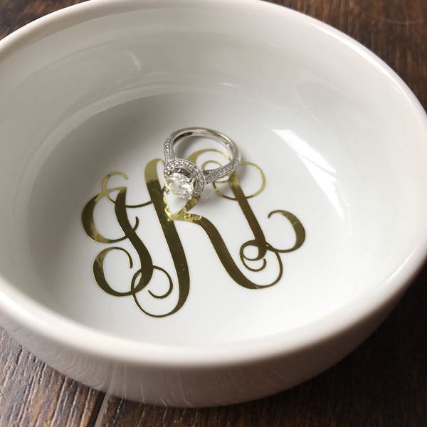 Monogram Ring Dish